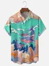 Hardaddy X Artist Stephen Wade Moisture-wicking Sea Life Whale Sailing Chest Pocket Hawaiian Shirt
