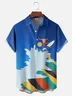 Hardaddy X Artist Stephen Wade Moisture-wicking Sea Surfing Chest Pocket Hawaiian Shirt