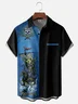 Hardaddy X Artist David Lozeau Tall Size Moisture-wicking Pirate Skull Sailing Chest Pocket Hawaiian Shirt