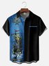Hardaddy X Artist David Lozeau Big Size Moisture-wicking Pirate Skull Sailing Chest Pocket Hawaiian Shirt