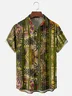 Moisture Wicking Tropical Floral Chest Pocket Hawaiian Shirt