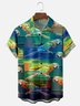 Moisture-wicking Parrot Chest Pocket Hawaiian Shirt