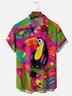 Moisture-wicking Toucan Chest Pocket Hawaiian Shirt