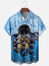 Moisture-wicking Abyss Diver Octopus Chest Pocket Hawaiian Shirt