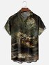 Moisture Wicking Croc Chest Pocket Hawaiian Shirt