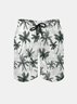 Men's Swim Trunks Hawaiian Tropical Palm Tree Beach Shorts with Pockets