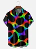 Moisture-wicking Dreamy Fun Colorful Art Abstract Chest Pocket Casual Shirt