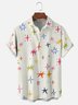 Moisture-wicking Young Fun Star Art Abstract Chest Pocket Casual Shirt