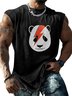 Hardaddy X Artist Contatoeoli Studio Mens Crewneck Tank Tops Lightning Panda Beach Sleeveless Shirt