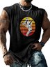 Hardaddy X Artist Contatoeoli Studio Mens Crewneck Tank Tops Star Guitar Beach Sleeveless Shirt
