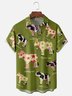 Hardaddy x Andreea Dumuta Moisture Wicking Cow Chest Pocket Hawaiian Shirt