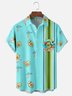 Hardaddy x Coffee Man Moisture Wicking Avocado Surfing Coconut Tree Chest Pocket Bowling Shirt