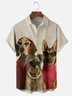 Moisture-wicking Fashion Mode Dogs Chest Pocket Casual Shirt