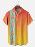 Hardaddy x Coffee Man Moisture Wicking Ombre Pineapple Whale Octopus Chest Pocket Hawaiian Bowling Shirt