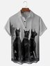 Moisture-wicking Cool Doberman Chest Pocket Hawaiian Shirt