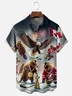 Moisture Wicking Canadian Marmot Eagle Chest Pocket Hawaiian Shirt