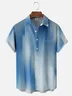 Moisture-wicking Artistic Abstract Wood Grain Chest Pocket Casual Shirt