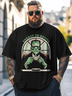 Hardaddy x Contatoeoli Studio Big Size Men's Art Horror Movie Cyborg Illustration Loose T-shirt