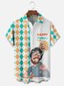 Moisture-wicking Father's Day Chest Pocket Casual Shirt