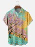 Hardaddy X Artist Kathleen Shimmield Landscape Cherry Blossom Tree Chest Pocket Hawaiian Shirt