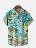 Hardaddy X Kimprut Imut Moisture Wicking Map Bigfoot Chest Pocket Hawaii Shirt