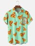 Hardaddy X Artist Coffee Man Moisture-wicking Alien Pizza Chest Pocket Hawaiian Shirt
