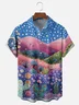 Hardaddy X Kathleen Shimmield Moisture Wicking Abstract Botanical Floral Chest Pocket Hawaiian Shirt