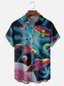 Hardaddy X Artist Coffee Man Moisture-wicking Alien Chest Pocket Hawaiian Shirt