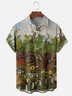Moisture-wicking Octopus Penguin Chest Pocket Casual Shirt