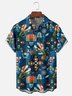 Moisture-wicking Grass Skirt Beauty Pineapple Chest Pocket Hawaiian Shirt