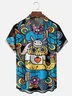 Hardaddy X Artist Walmazan Moisture-wicking Mexican Skull Chest Pocket Hawaiian Shirt