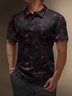 Moisture Wicking 3D Gradient Color Abstract Geometric Short Sleeve Golf Polo