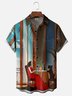 Moisture-wicking Art Retro Character Girl Illustration Chest Pocket Casual Shirt