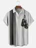 Moisture-wicking Boxing Glove Art Chest Pocket Bowling Shirt
