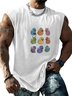 Hardaddy X Artist Coffee Man Mens Crewneck Tank Tops Yellow Duck Beach Sleeveless Shirt