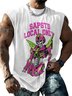 Hardaddy X Artist Muhammad Ilyas Saputro Mens Crewneck Tank Tops Japan Gundam Sleeveless T-Shirt