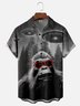 Moisture Wicking Fun Funny Bigfoot Chest Pocket Hawaiian Shirt