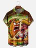 Moisture-Wicking Mexican Fun Taco Chest Pocket Hawaiian Shirt