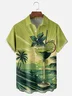 Moisture Wicking Vintage Mid-Century Cocktail Chest Pocket Hawaiian Shirt