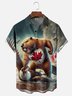 Moisture-wicking Nutria Maple Leaf Canada Day Groundhog Chest Pocket Casual Shirt