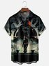 Moisture-wicking Dark Star Art Wars Chest Pocket Casual Shirt