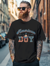 Men's American Fun Print Fitted T-shirts
