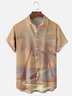 Hardaddy x Stephen Wade Moisture Wicking Seaside Coconut Tree Chest Pocket Hawaiian Shirt