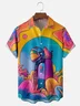 Hardaddy x Stephen Wade Moisture Wicking Abstract Art Landscape Chest Pocket Hawaiian Shirt