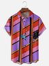 Hardaddy X Artist Janet Johnson Moisture Wicking Abstract Cat Painting Chest Pocket Hawaiian Shirt
