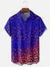 Moisture Wicking Gradient Leopard Chest Pocket Hawaiian Shirt