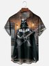 Moisture Wicking Star Fighter Guitar Chest Pocket Hawaiian Shirt