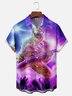 Moisture Wicking Bigfoot Rock Guitar Chest Pocket Hawaiian Shirt