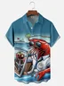 Moisture Wicking American Lobster Chest Pocket Hawaiian Shirt