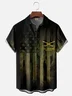 Moisture Wicking US Cavalry Army Branch Chest Pocket Hawaiian Shirt
